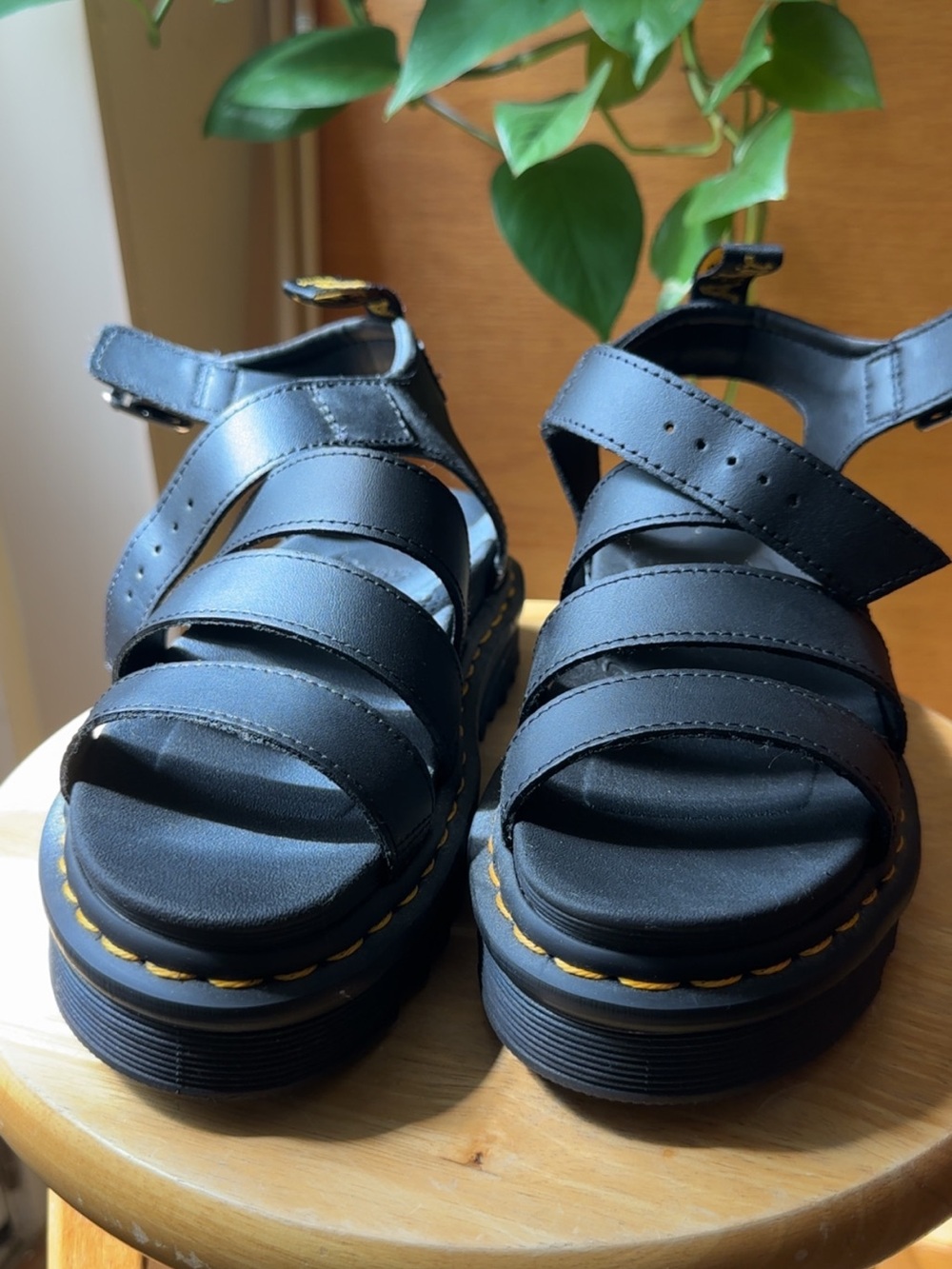 NEW Dr. Martens Black Blaire Sandals - Women's Strappy Platform Sandals